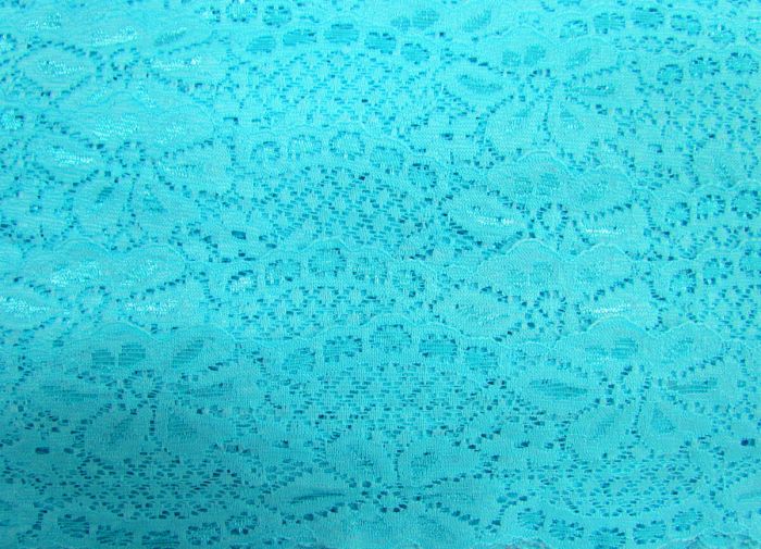 Aqua lace trim sales