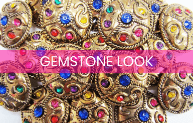 Gemstone Look Buttons
