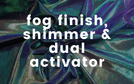 Fog Finish Dual Activator Shimmer Spandex Fabric